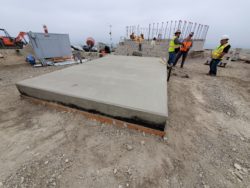 Concrete base foundation