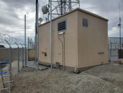 Site Shelter bolted into foundation